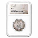 1893 Isabella Quarter MS-63 NGC