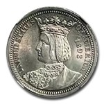 1893 Isabella Quarter MS-64 NGC