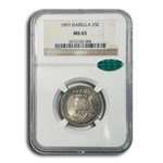 1893 Isabella Quarter MS-65 NGC CAC