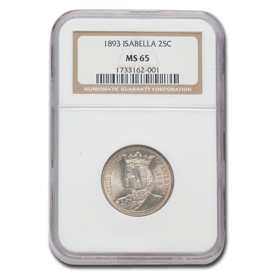 1893 Isabella Quarter MS-65 NGC 1893 Isabella Quarter MS-65 NGC