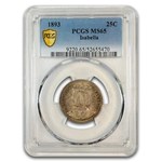 1893 Isabella Quarter MS-65 PCGS