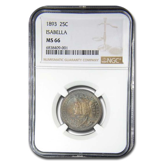 1893 Isabella Quarter MS-66 NGC 1893 Isabella Quarter MS-66 NGC