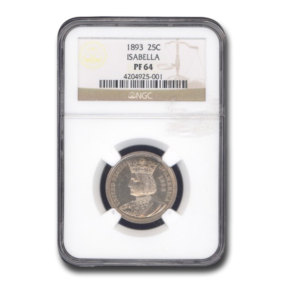 1893 Isabella Quarter PF-64 NGC 1893 Isabella Quarter PF-64 NGC