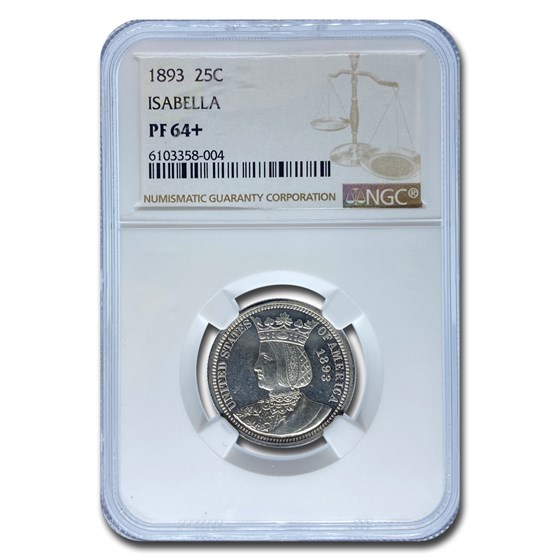 1893 Isabella Quarter PF-64+ NGC 1893 Isabella Quarter PF-64+ NGC