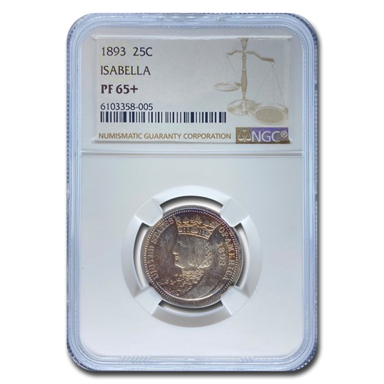 1893 Isabella Quarter PF-65+ NGC 1893 Isabella Quarter PF-65+ NGC