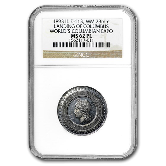 1893 Liberty Head Dollar MS-62 PL NGC (HK 222, Columbian Expo) 1893 Liberty Head Dollar MS-62 PL NGC (HK 222, Columbian Expo)
