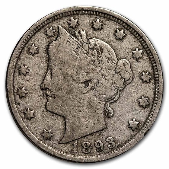 1893 Liberty Head V Nickel VG 1893 Liberty Head V Nickel VG