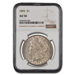 1893 Morgan Dollar AU-50 NGC