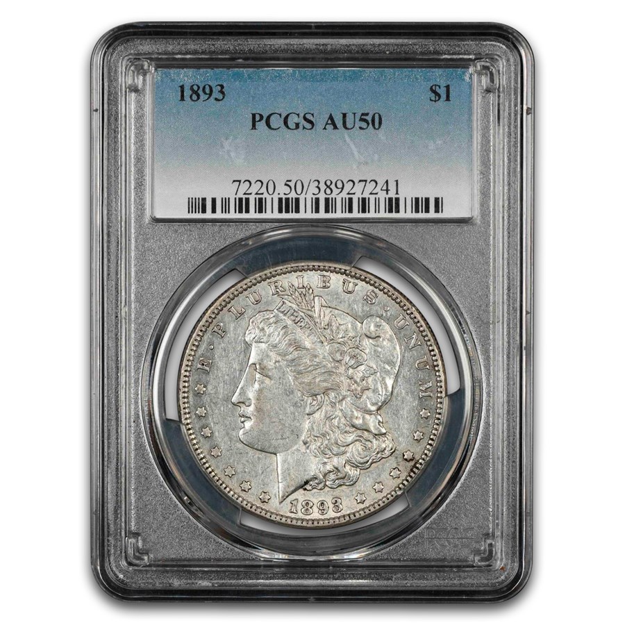 1893 Morgan Dollar AU-50 PCGS