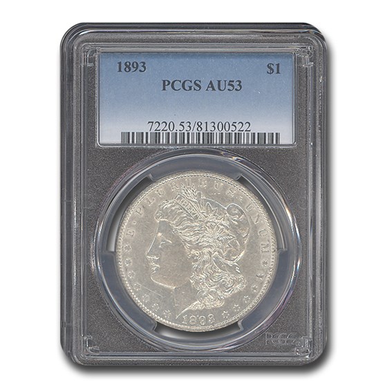 1893 Morgan Dollar AU-53 PCGS 1893 Morgan Dollar AU-53 PCGS