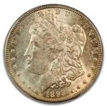 1893 Morgan Dollar AU-55 PCGS