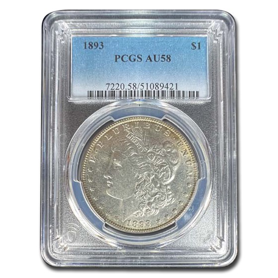 1893 Morgan Dollar AU-58 PCGS