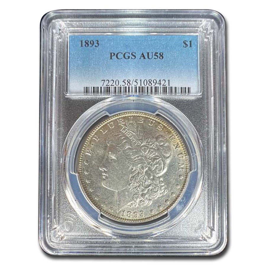 1893 Morgan Dollar AU-58 PCGS