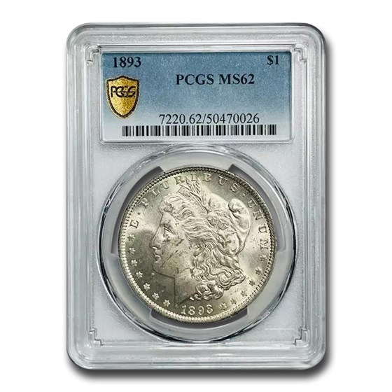 1893 Morgan Dollar MS-62 PCGS 1893 Morgan Dollar MS-62 PCGS