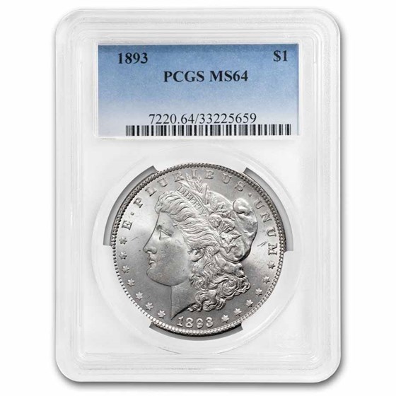 1893 Morgan Dollar MS-64 PCGS
