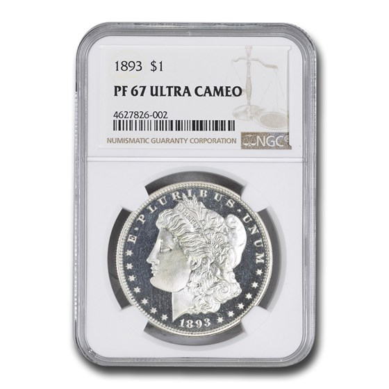 1893 Morgan Dollar PF-67 UCAM NGC 1893 Morgan Dollar PF-67 UCAM NGC