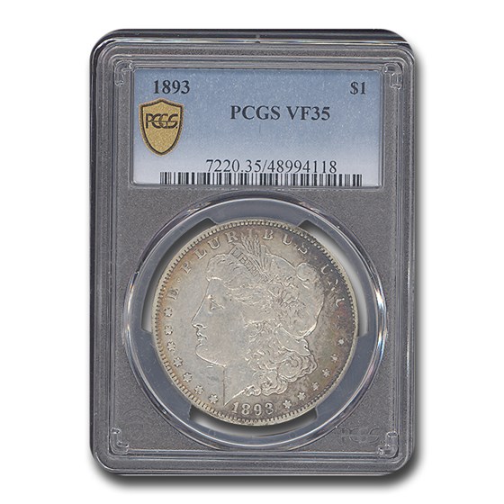 1893 Morgan Dollar VF-35 PCGS 1893 Morgan Dollar VF-35 PCGS