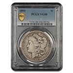 1893 Morgan Dollar VG-8 PCGS