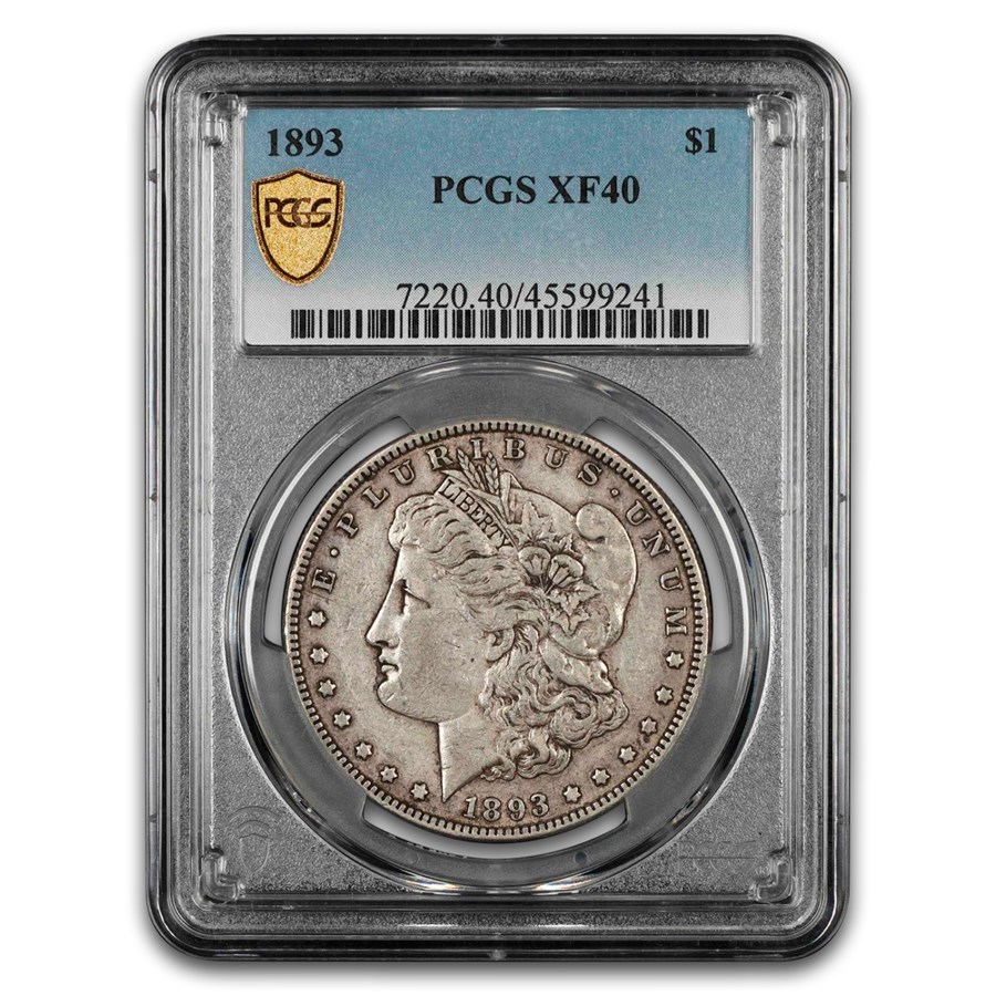 1893 Morgan Dollar XF-40 PCGS