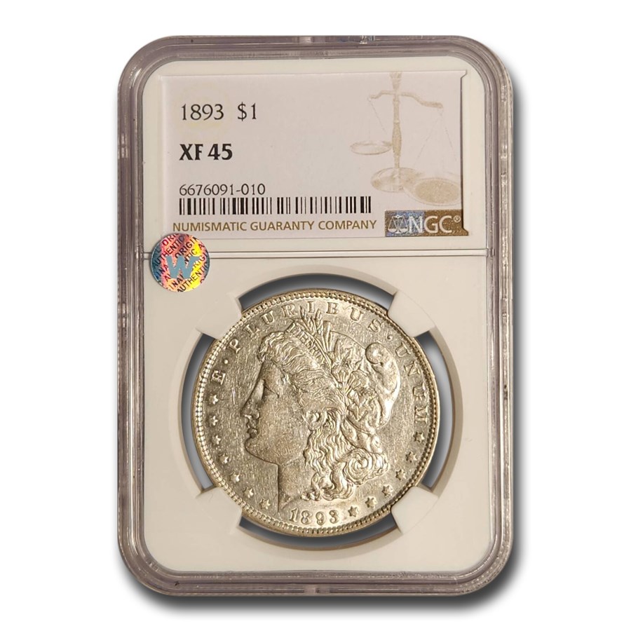 1893 Morgan Dollar XF-45 NGC