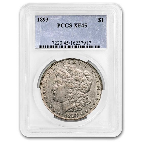1893 Morgan Dollar XF-45 PCGS 1893 Morgan Dollar XF-45 PCGS