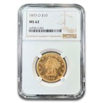 1893-O $10 Liberty Gold Eagle MS-62 NGC