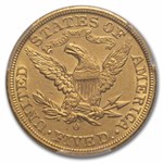 1893-O $5 Liberty Gold Half Eagle AU-58 PCGS
