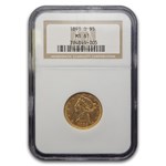 1893-O $5 Liberty Gold Half Eagle MS-61 NGC