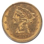 1893-O $5 Liberty Gold Half Eagle MS-62 PCGS