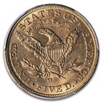 1893-O $5 Liberty Gold Half Eagle MS-63 PCGS