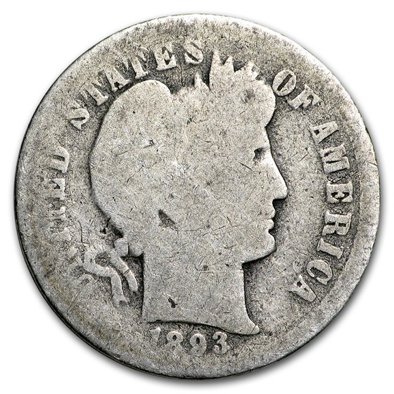 1893-O Barber Dime AG 1893-O Barber Dime AG