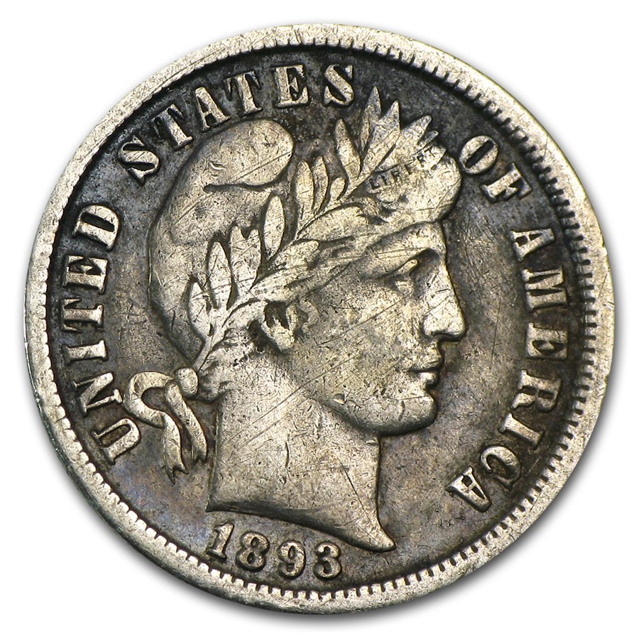 1893-O Barber Dime Fine
