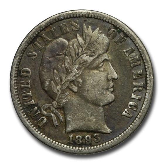 1893-O Barber Dime VF 1893-O Barber Dime VF