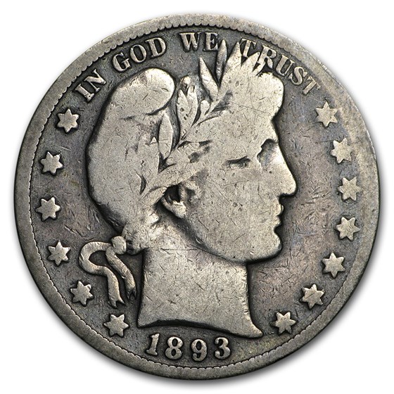 1893-O Barber Half Dollar Good 1893-O Barber Half Dollar Good