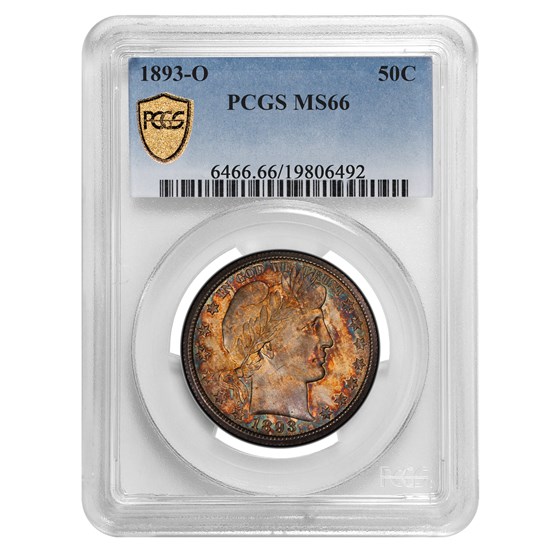 1893-O Barber Half Dollar MS-66 PCGS 1893-O Barber Half Dollar MS-66 PCGS