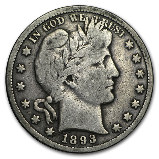 1893-O Barber Half Dollar VG 1893-O Barber Half Dollar VG