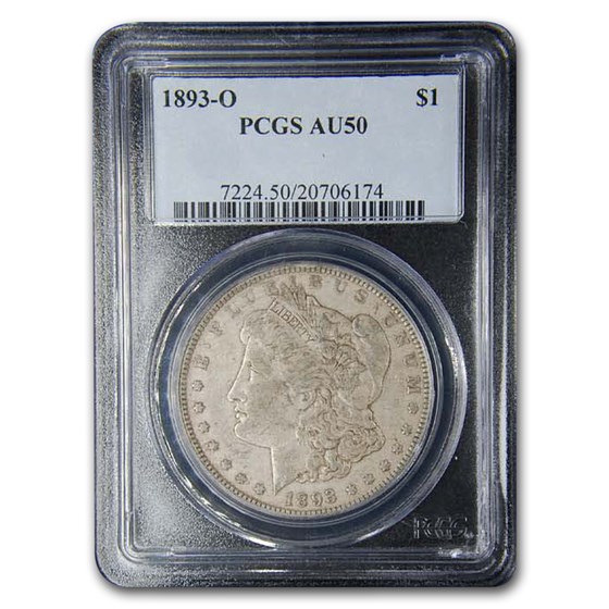 1893-O Morgan Dollar AU-50 PCGS 1893-O Morgan Dollar AU-50 PCGS