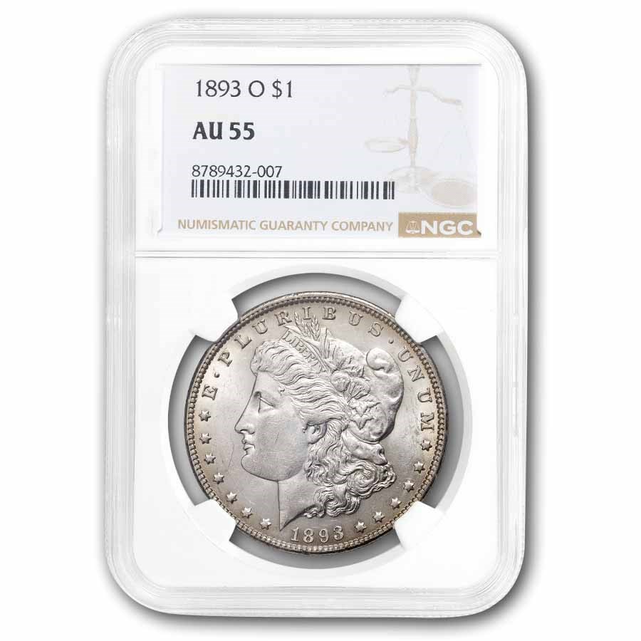 1893-O Morgan Dollar AU-55 NGC