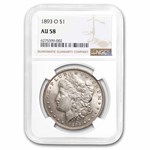 1893-O Morgan Dollar AU-58 NGC