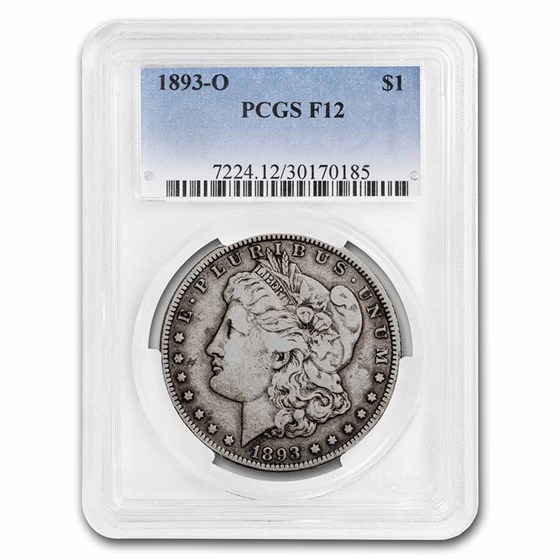 1893-O Morgan Dollar Fine-12 PCGS 1893-O Morgan Dollar Fine-12 PCGS