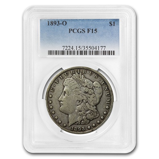 1893-O Morgan Dollar Fine-15 PCGS 1893-O Morgan Dollar Fine-15 PCGS