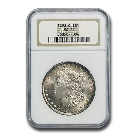 1893-O Morgan Dollar MS-62 NGC