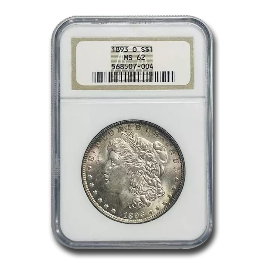 1893-O Morgan Dollar MS-62 NGC