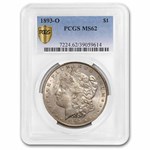 1893-O Morgan Dollar MS-62 PCGS