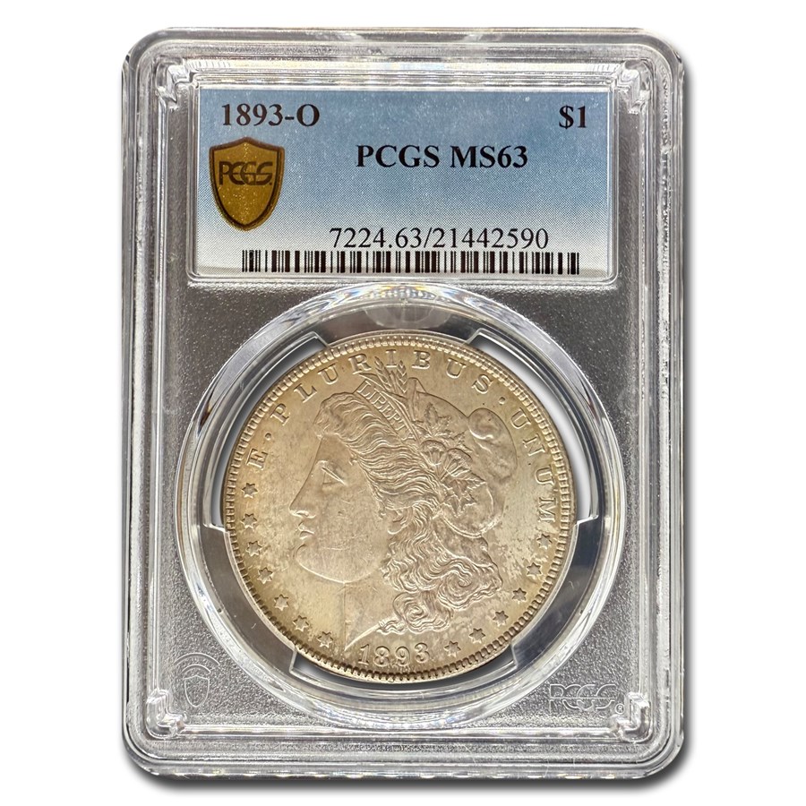 1893-O Morgan Dollar MS-63 PCGS
