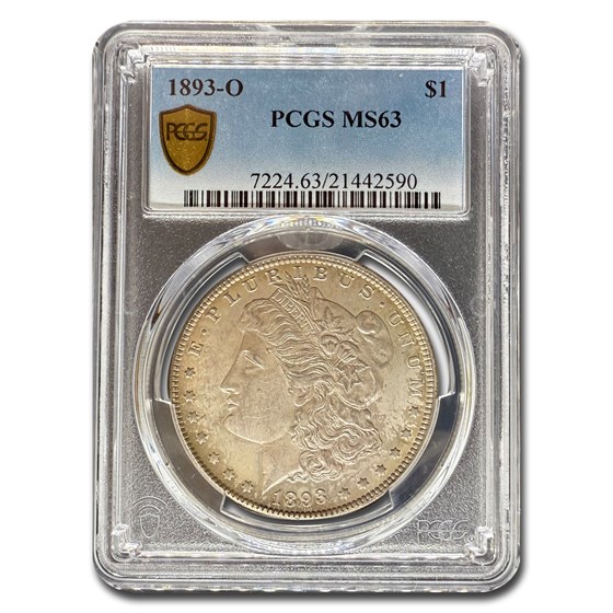 1893-O Morgan Dollar MS-63 PCGS 1893-O Morgan Dollar MS-63 PCGS