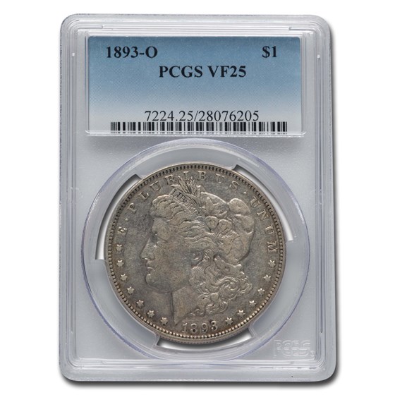 1893-O Morgan Dollar VF-25 PCGS 1893-O Morgan Dollar VF-25 PCGS