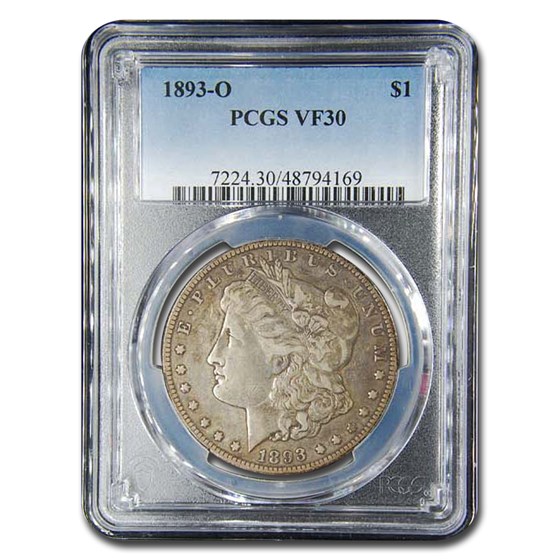 1893-O Morgan Dollar VF-30 PCGS 1893-O Morgan Dollar VF-30 PCGS