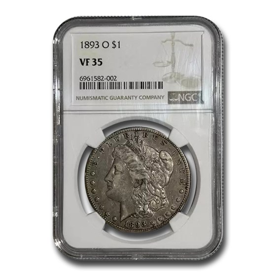 1893-O Morgan Dollar VF-35 NGC