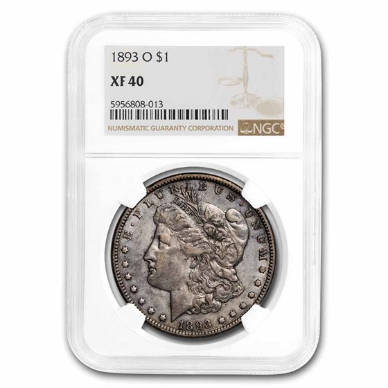 1893-O Morgan Dollar XF-40 NGC 1893-O Morgan Dollar XF-40 NGC